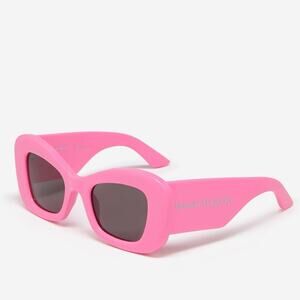 New! Alexander McQueen Vibrant Pink Sunglasses, AM0434S 004, Authentic